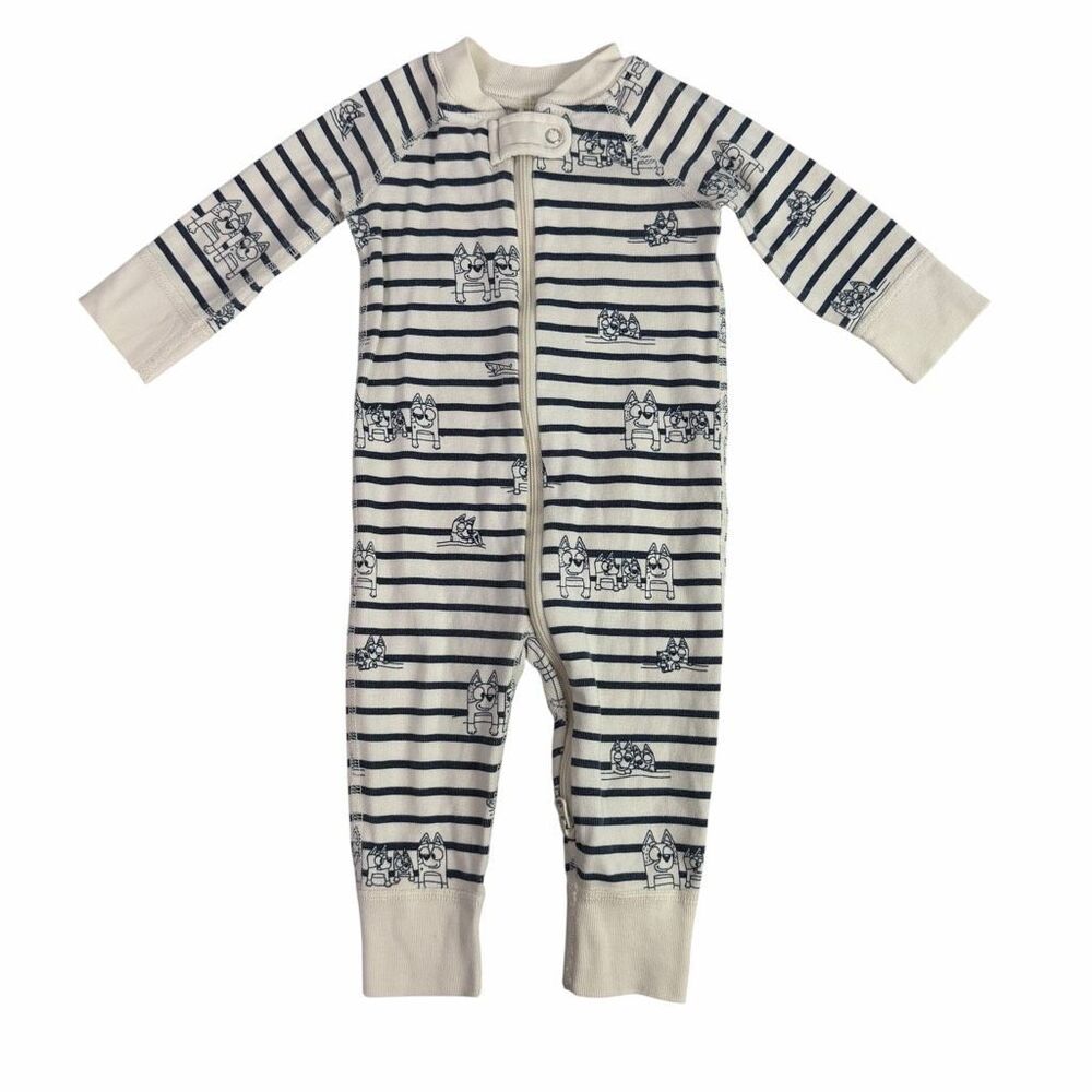 Hanna Andersson 0-3 months Footed Sleeper Cotton Bluey